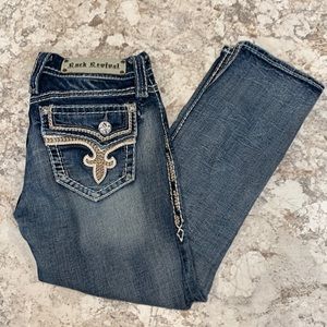 New Rock Revival Capri Jeans